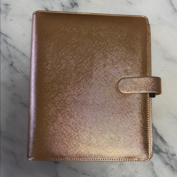 Filofax A5 Saffiano Leather Cover - Copper